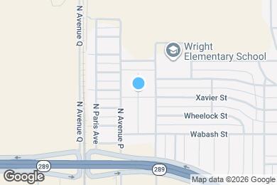 Map image of the property - 2510 N Ave O