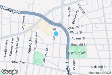 Map image of the property - 121 Surrey St