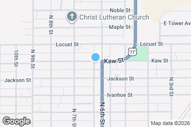 Map image of the property - 604 Kaw St