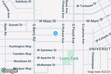 Map image of the property - 912 W Comanche St