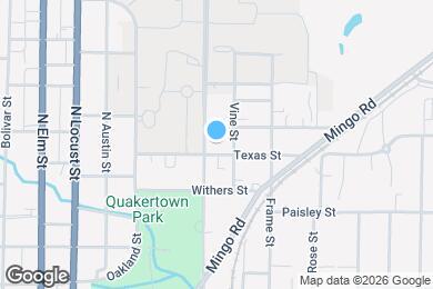 Map image of the property - Bent Tree Apartments