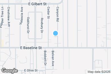 Map image of the property - 1260 Canyon Rd