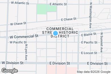 Map image of the property - 225 E Blaine St