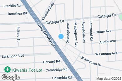 Map image of the property - 1625 W Farnum Ave
