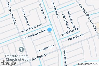 Map image of the property - 1001 SW Hamrock Ave
