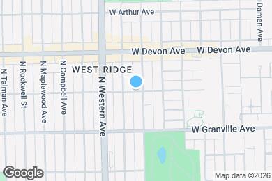 Map image of the property - 2308 W Rosemont Ave