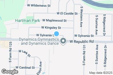 Map image of the property - 3680 W Sylvania St