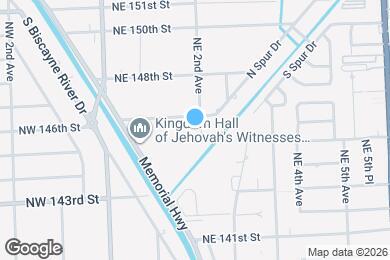 Map image of the property - 14550 NE 2nd Ave