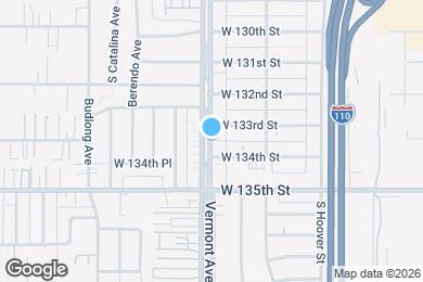 Map image of the property - 13320 S Vermont Ave
