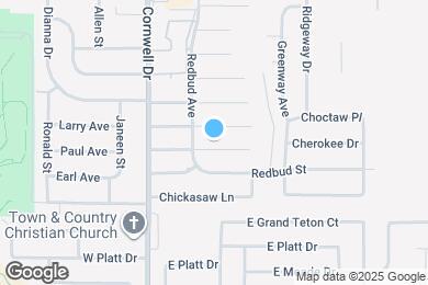 Map image of the property - 207 Cherokee Dr