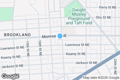 Map image of the property - 3418 18th St NE