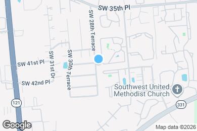 Map image of the property - 3821 Southwest 28th Terrace