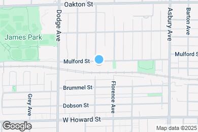 Map image of the property - 1624 Mulford St