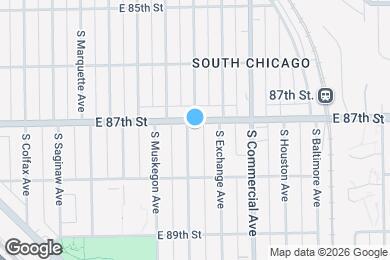 Map image of the property - 8707 S Escanaba Ave