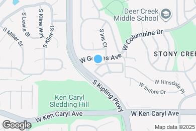 Map image of the property - 9805 W Hinsdale Pl