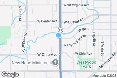 Map image of the property - 701 S Sheridan Blvd