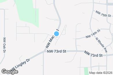 Map image of the property - 7400 N Tipton Ave