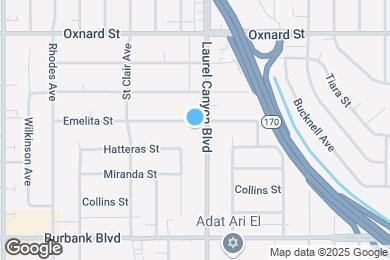 Map image of the property - 5807 Laurel Canyon Blvd