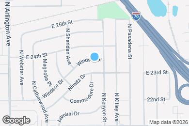 Map image of the property - 6249 Windsor Dr