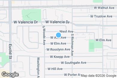 Map image of the property - 546 W Ash Ave