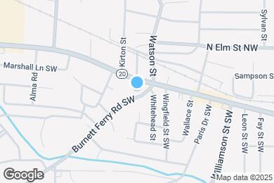 Map image of the property - 10 Burnett Ferry Rd SW