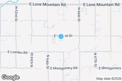 Map image of the property - 6445 E Wildcat Dr