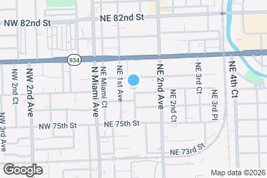 Map image of the property - 7712 NE 1st Ct