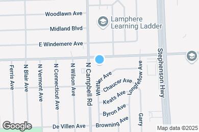 Map image of the property - 1887 W 13 Mile Rd