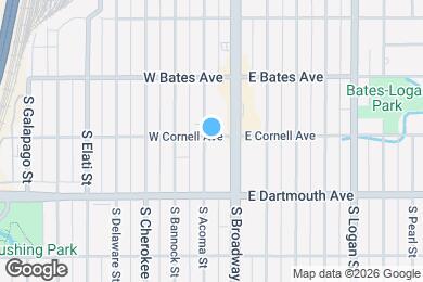 Map image of the property - 3000 S Acoma St