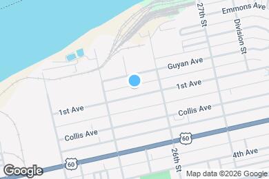 Map image of the property - 2554 1st Ave