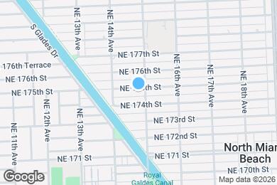Map image of the property - 1482 NE 175th St