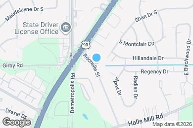 Map image of the property - 1611 Rochelle St