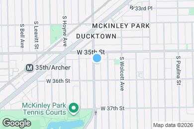 Map image of the property - 3527 S Damen Ave