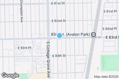 Map image of the property - 8301 S Maryland Ave