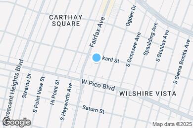 Map image of the property - 1319 S Orange Grove Ave