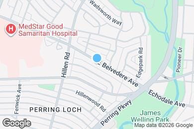 Map image of the property - 1903 E Belvedere Ave