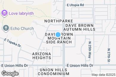 Map image of the property - 2309 E Siesta Ln