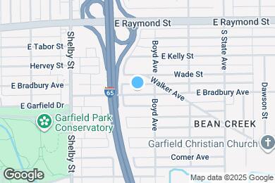 Map image of the property - 1412 E Bradbury Ave