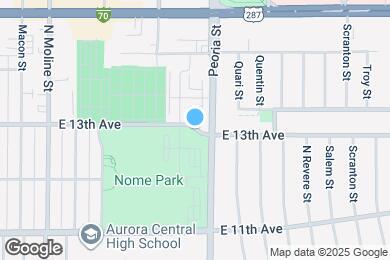 Map image of the property - 12000 E 13th Ave
