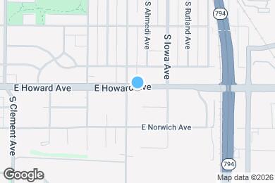 Map image of the property - 1821 E Howard Ave