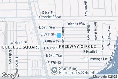 Map image of the property - 171 E 68th Way