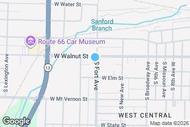 Map image of the property - 415 S Fort Ave