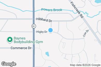 Map image of the property - 1872 Higby Dr