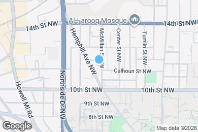 Map image of the property - 1042 McMillan St NW