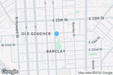 Map image of the property - 2323 N Calvert St