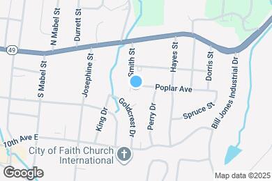 Map image of the property - 801 Poplar Ave