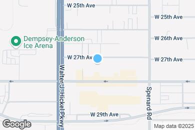 Map image of the property - 1402 W 27th Ave