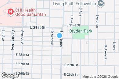 Map image of the property - 2920 E Ave