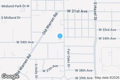 Map image of the property - 2605 W 34th Ave