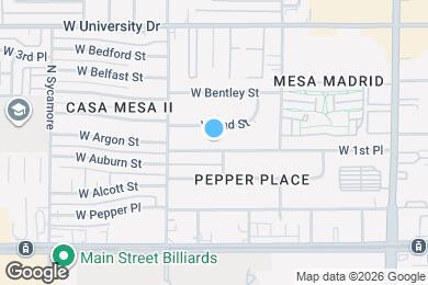 Map image of the property - 1514 W 1st Pl